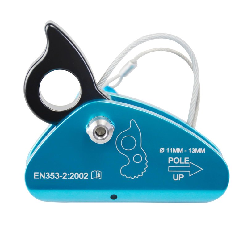 SEPEAK Detachable Climbing Ascender 15kN Rope Grab Ascender, Flip Line Adjuster, Fall Protection Belay Device for Rock Climbing,Tree Arborist/Fit for 11~13 MM Rope/Blue
