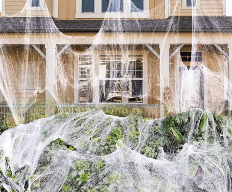 Halloween Spider Web Decoration - 100G Spider Silk + 30 Spiders