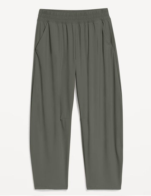 Ugerlov Womens Barrel Ankle Pants Quick Dry Lightweight Hiking Pants Wide Leg Baggy High Waisted Trousers with Pockets, Grey S