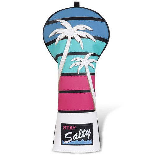 mytag Coconut Tree Golf Headcover, Driver Headcover 3D Embroidery Tropical Theme Golf Driver Cover