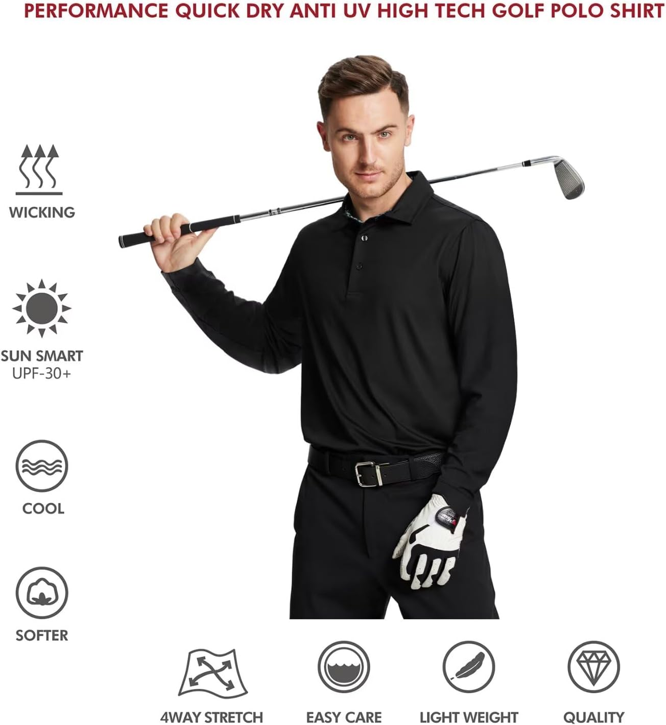 Skiennix Men's Polo Shirts - Stylish Dry Fit Performance | Short & Long Sleeve Options Available