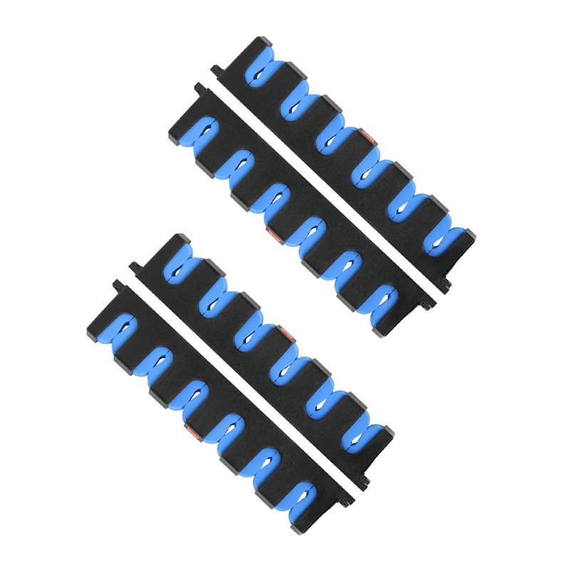 Simple Deluxe Horizontal Fishing Rod Holders Wall-Mounted – Simple Deluxe Fishing Rod Rack Great Fishing Pole Holder for Garage, Fishing Rod Rack Holds Up to 12 Rods, 13.6" Blue, 2 Pair