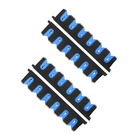 Simple Deluxe Horizontal Fishing Rod Holders Wall-Mounted – Simple Deluxe Fishing Rod Rack Great Fishing Pole Holder for Garage, Fishing Rod Rack Holds Up to 12 Rods, 13.6" Blue, 2 Pair