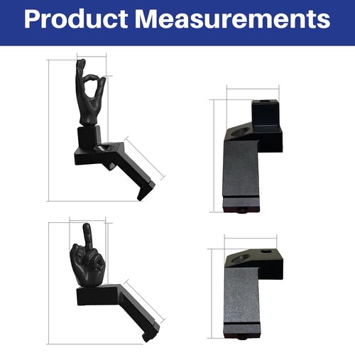 Novelty Finger Sight Set, Offset 45 Degree, Fit Picatinny Rail and Weaver, Fixed Backup Front and Rear Iron Sight BUIS Set