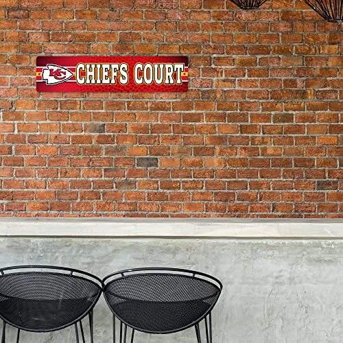 Kansas City Chiefs Plastic Street Sign - 4" x 16"