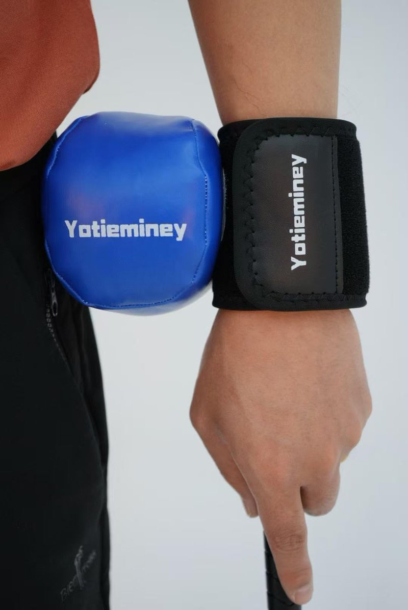 Yotieminey Golf Swing Trainer Aid Set with aoft Texture for Mastering Rhythm, Timing, and Consistency, Golf Wrist Strap with Training Ball