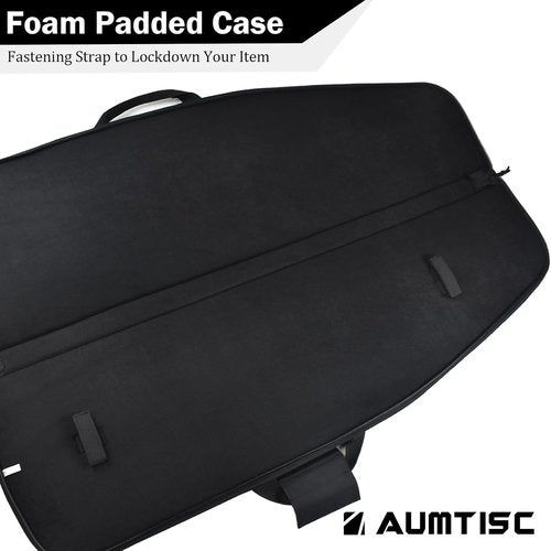AUMTISC Tactical Soft Gun Case, Rifle Carrying Range Bag with 5 Pouches and Adjustable Shoulder Sling, 38/42 Inch