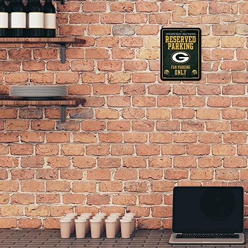 Green Bay Packers Metal Parking Sign - 8.5" x 11" Home Décor
