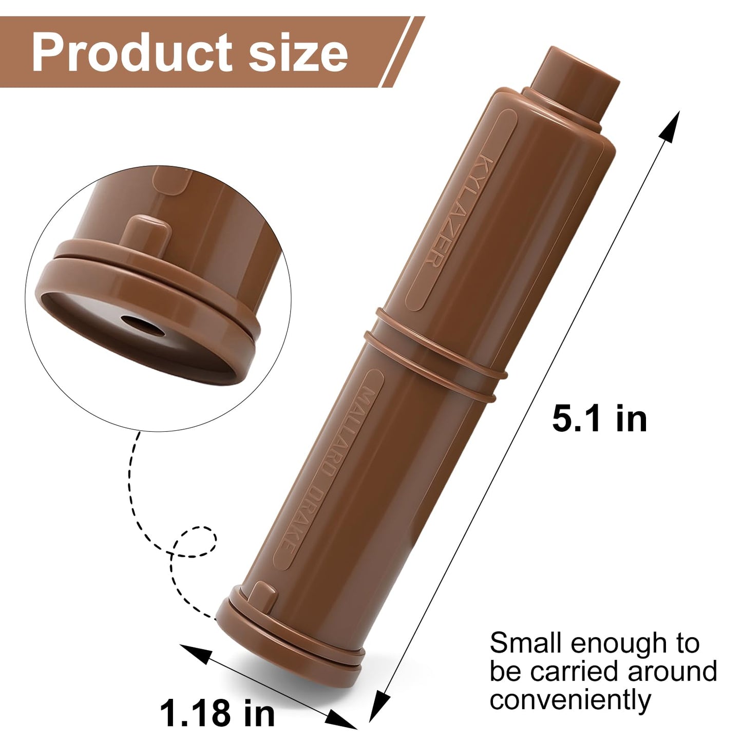 Kylazer Mallard Duck Call, Easy-Blow Hunting Whistle, Brown