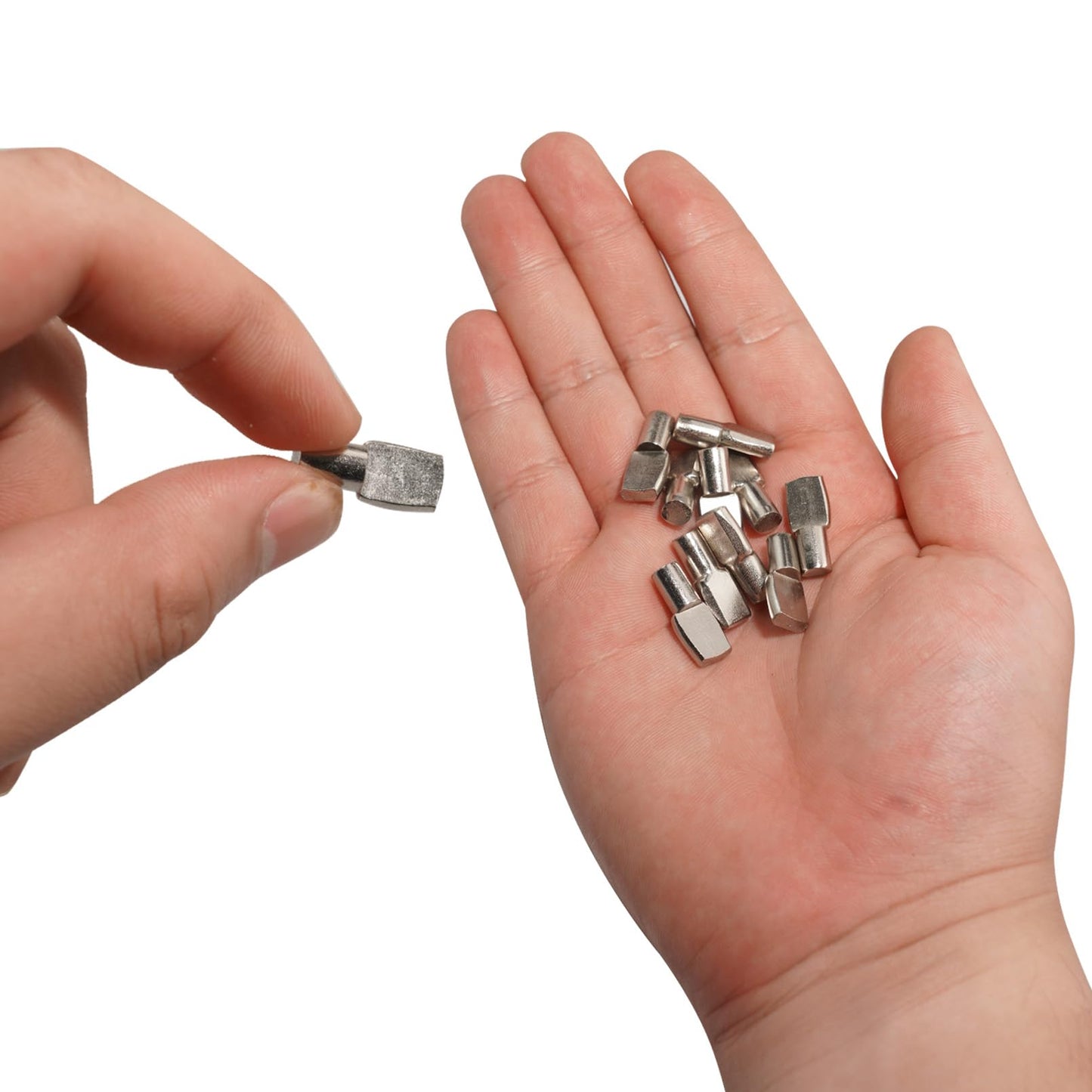 Benkyo 6mm Shelf Pins 6mm Shelf Pegs for Cabinet Shelves and Bookshelf Metal Shelf Support Pegs for Adjustable Wood Shelving Pegs to Hold Shelves （80 Piece）