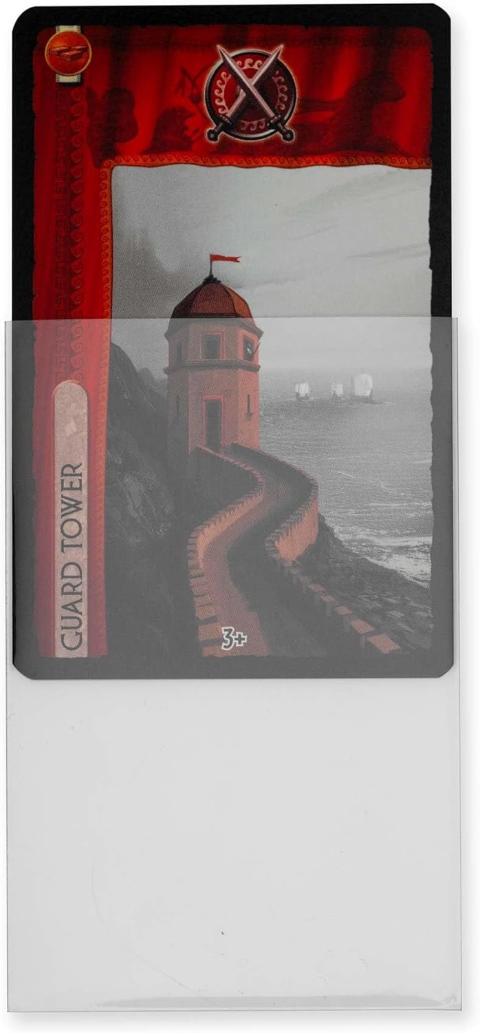 Vault X Extra Large Board Game Sleeves - Premium Clear Protection for 7 Wonders | 67 x 102mm (80 Pack)