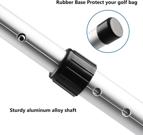 Asyxstar Golf Travel Bag Support Pole - Anti-Impact Club Protector Support Travel Bag Cover and Aluminum Alloy Golf Rod Stick to Protect Clubs