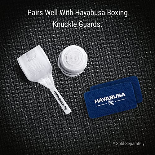 Hayabusa Gauze Boxing Hand Wraps 180 Inches - Pack of 2, White, Starter Thumb Loop