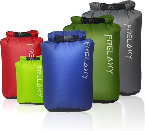 Frelaxy Dry Bags - Ultralight Waterproof Sacks for Hiking, Camping & Kayaking | 3-Pack/5-Pack