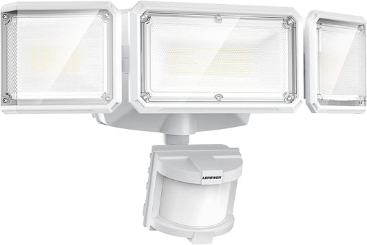 1500LM Battery Powered LED Flood Light with Motion Sensor - Waterproof Security Light for Garage, Yard & Porch