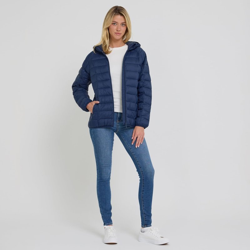 Spyder Packable Puffer Jacket Womens with Hood, Lightweight Full Zip Winter Quilted Womens Puffer Coat
