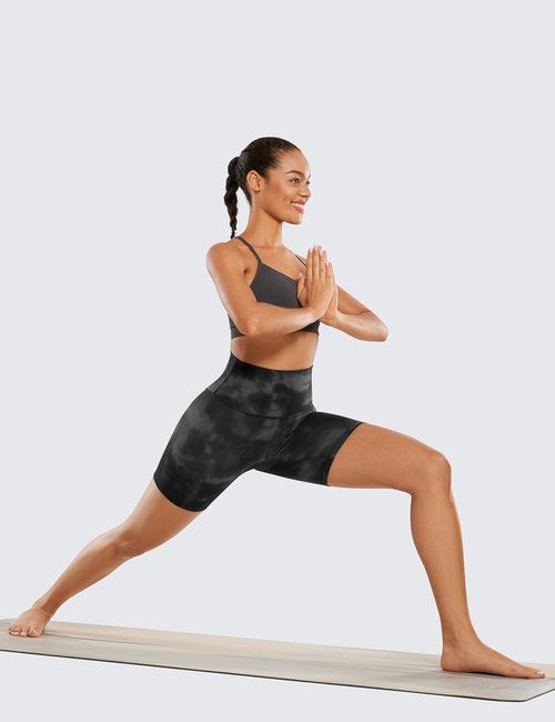 CRZ YOGA Biker Shorts - ButterLuxe High Waisted Spandex for Women | Perfect for Running & Yoga
