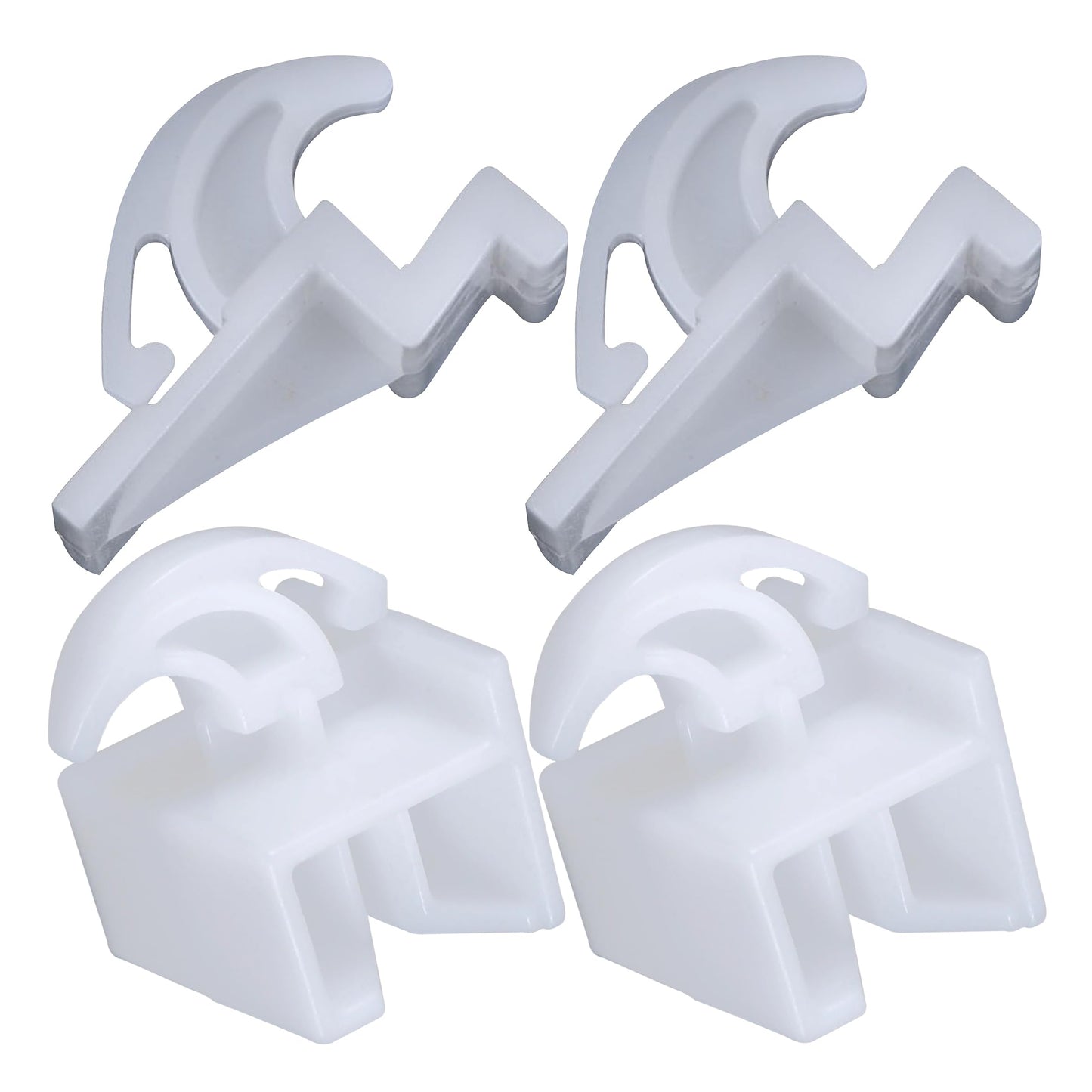 PartsBroz 3051162 Front Drawer Glide & 3051163 Rear Drawer Glide (2-Pack) - Compatible With Frigidaire Tappan Kenmore Gibson Microwave Oven Range - Replaces AP2121517 PS434226 AP2121518 PS434227