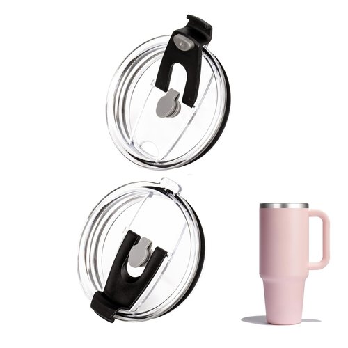 UWSTE 2Pack Replacement Lids Compatible with Hydro Flask Tumbler 40oz 32oz, Splash-Proof, BPA Free Replacement Reusable Tumbler Cover