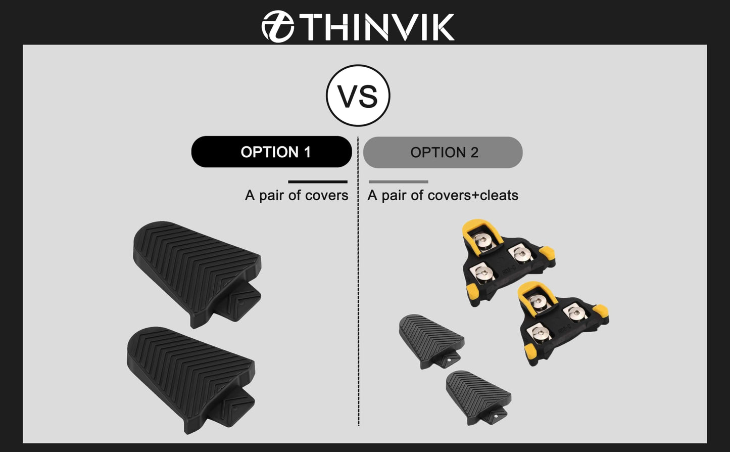 Thinvik Bike Cleat Rubber Cover Set for Shimano SPD-SL Cleats (Only Work for SH10 SH11 SH12 Road Bike Cleats)…