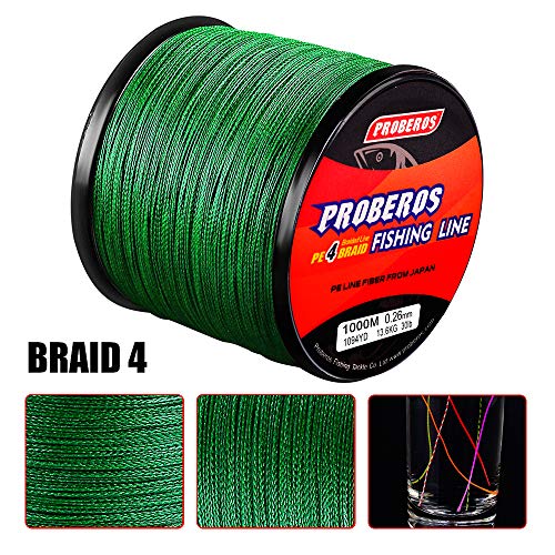 4-Strand Braided Fishing Line - High-Strength Multifilament PE Wire