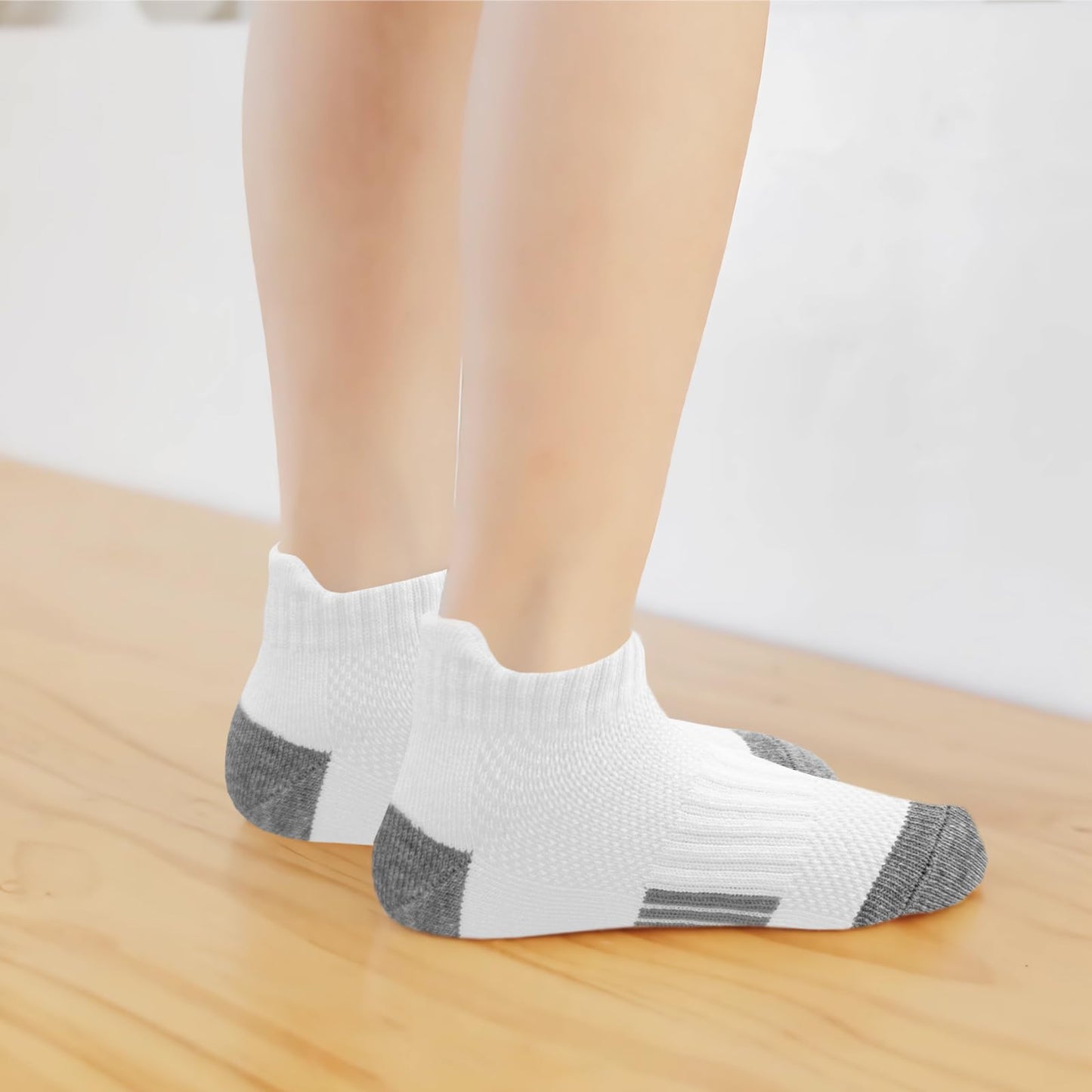 Bemeol Boys Socks 12 Pairs Ankle Socks Boy Sport Athletic Running Sock Low Cut Ankle Sock for Kids(7-10 Years)
