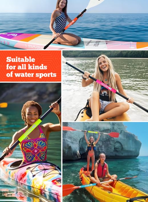 SkyPath Blue Paddle Float for Kayak & SUP Board - Buoyancy Aid & Paddle Protection