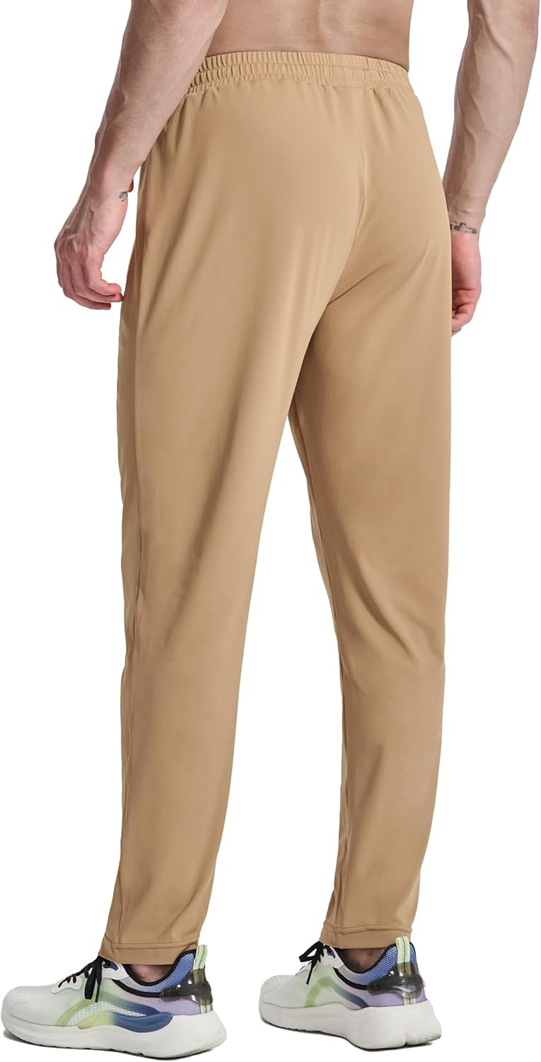 Skiennix Men's Joggers - Athletic Running Sweatpants with Zipper Pockets | Stretch Fit for Gym & Track