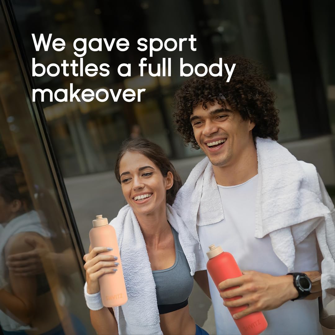 Sports Water Bottle | Soft-Touch Squeezable Design - One-Hand Spout - 24oz BPA-Free for Gym & Outdoor Use