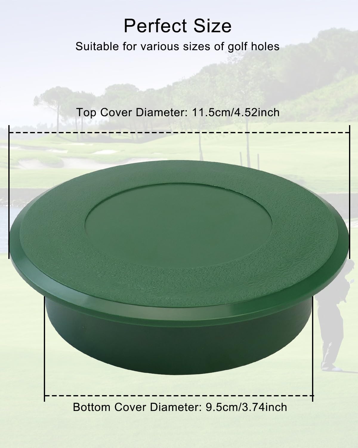 3Pcs Golf Cup Cover, Waterproof Golf Hole Putting Green Cup Covers, Golf Practice Training Aids for Backyard Garden Yard Outdoor Activities