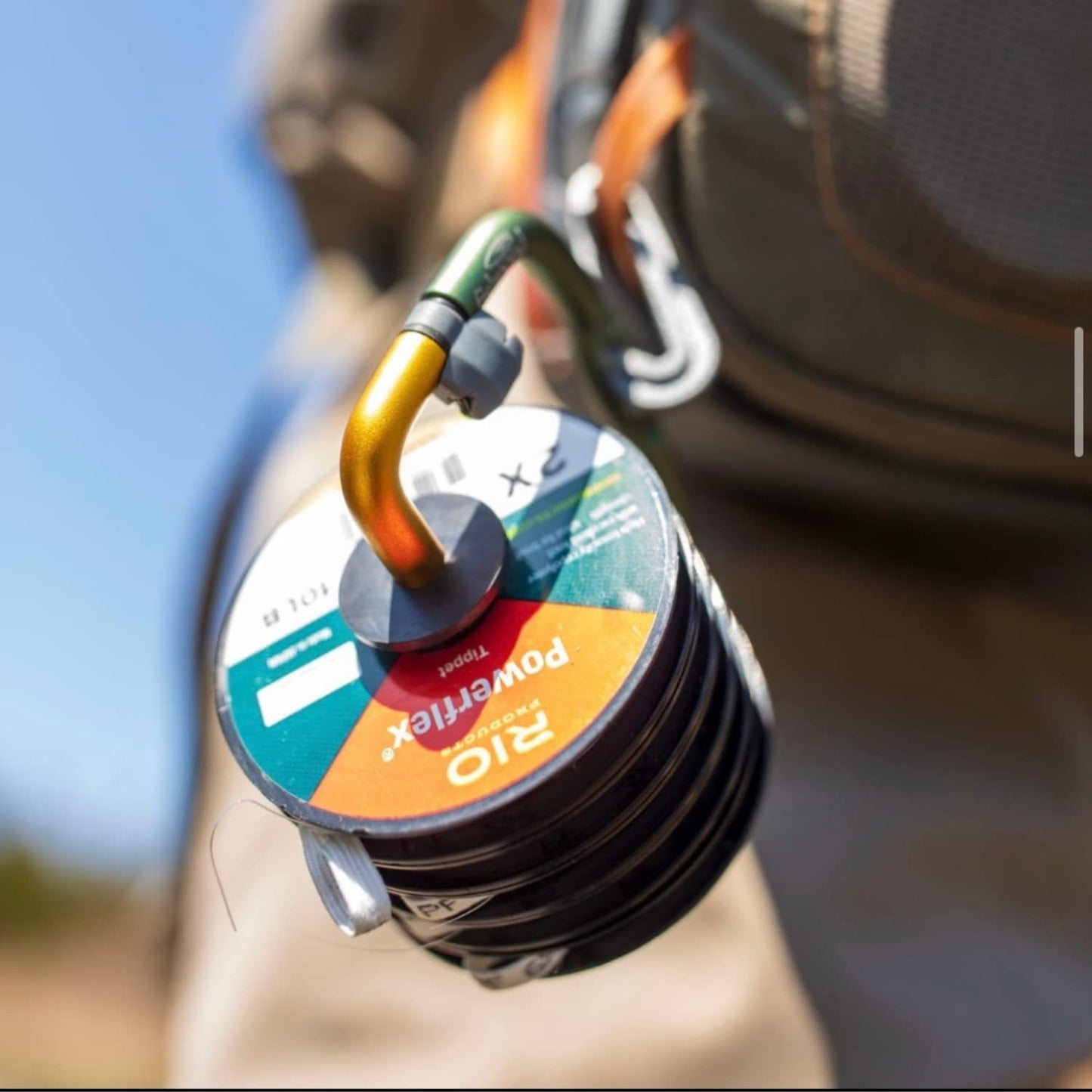 RIO Products Fly Fishing Tippet Head Gate, 2X, 3X, 4X, 5X, 6X Powerflex Tippet, 30 Yard Spools, Clear