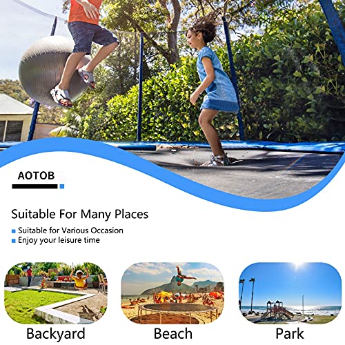 8FT Trampoline with Safety Net for Kids - Blue | 400LBS Capacity
