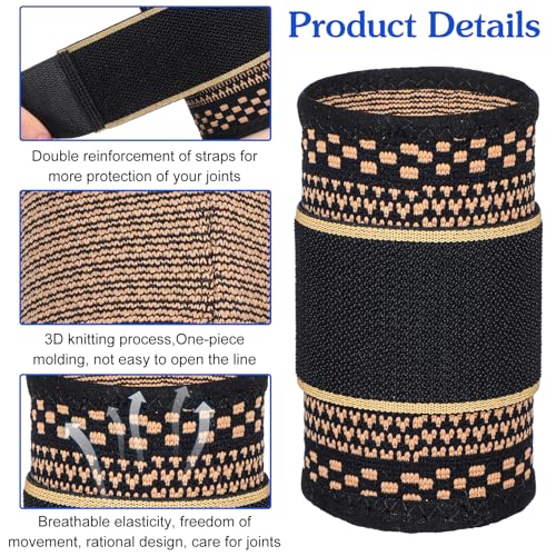 Copper Wrist Compression Sleeve - Medium Wrist Support for Sports