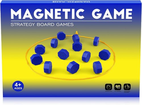 Bameca Magnetic Chess Game - Full-Size Stones for Family Fun | Travel & Camping Friendly