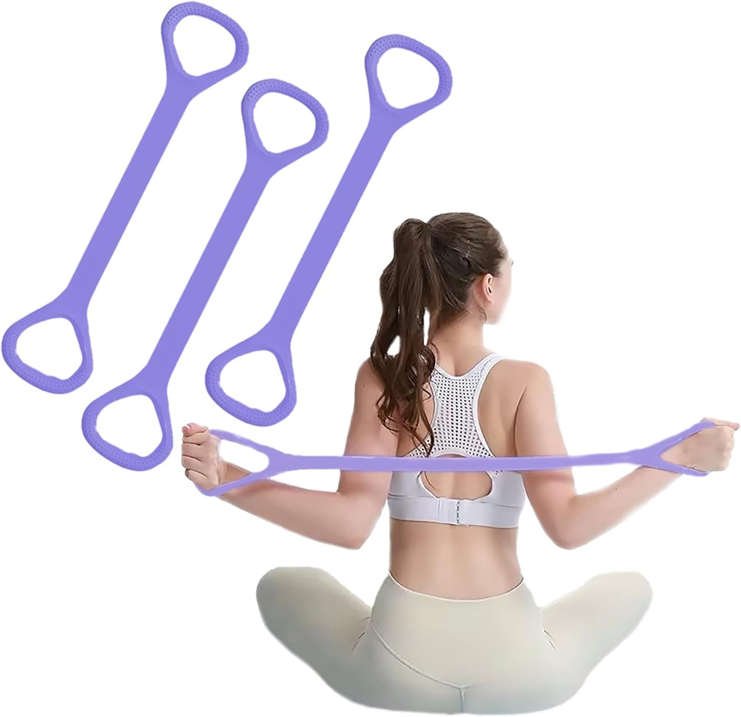 Skiennix Figure 8 Resistance Band - Versatile Elastic Workout Bands for Arm, Back & Shoulder Training