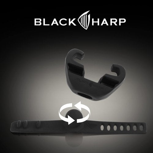 Black Harp Silicone Bike Phone Holder Designed for Peloton and Exercise Bike- Cell Phone Mount for Stationary Exercise Bike Accessories