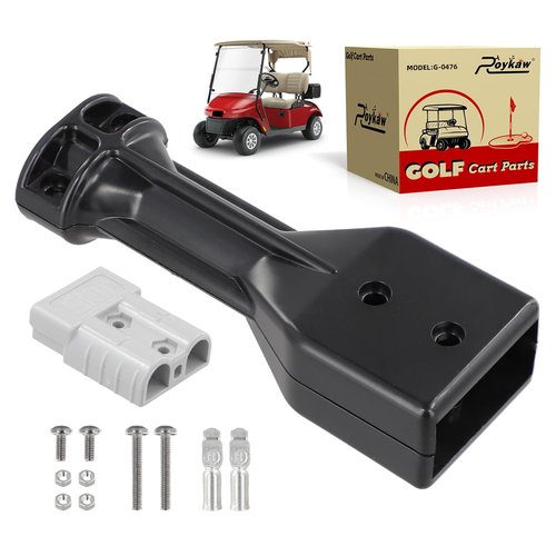 Roykaw Golf Cart Charger Handle Plug Kit SB50 Connector Compatible with 36 Volt EZGO Marathon, Medalist, Shuttle 950 (1989-2007), OEM# 18972G1, 18700G1, 18700G2, 18700G3, 28030G01