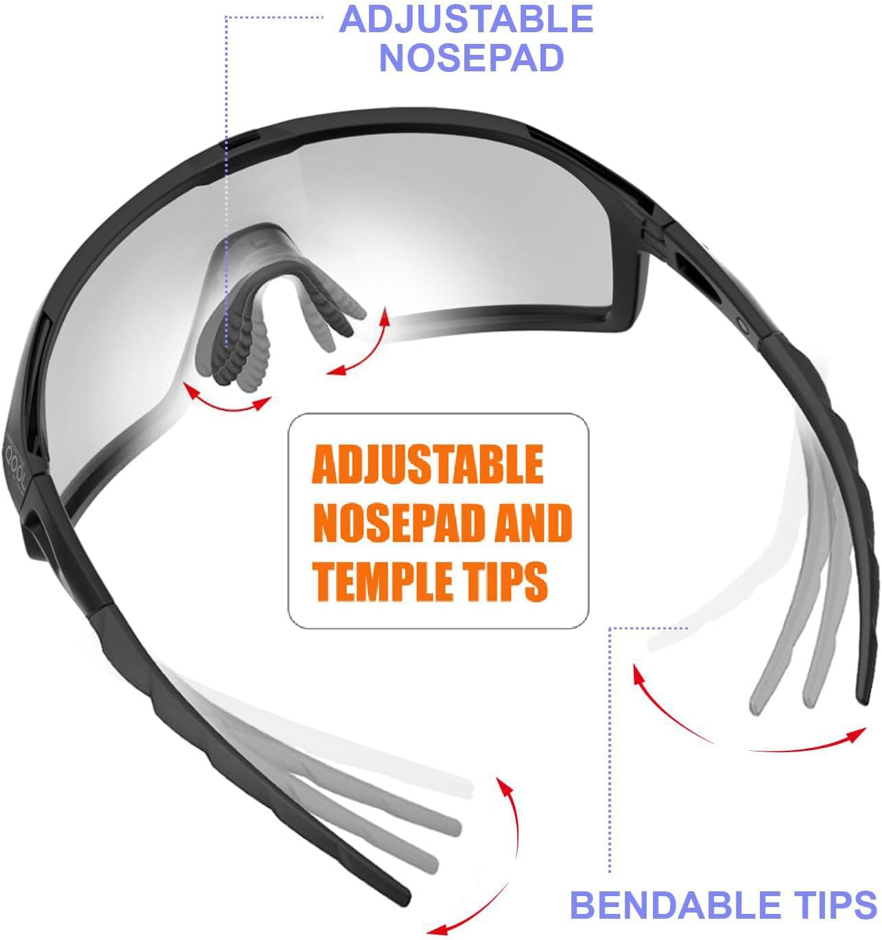 Polarized Cycling Sunglasses - UV Protection for Outdoor Sports | Ideal for Golf, Running & MTB
