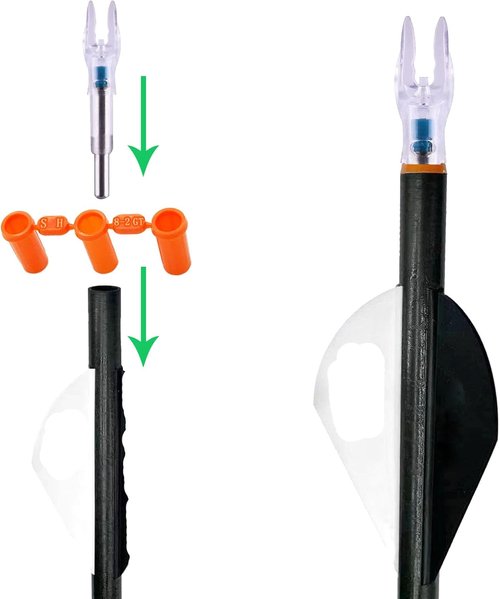 Lighted Nocks | 6 PCS LED Arrow Nocks for .204-.246 Diameter Arrows - Screwdriver Included