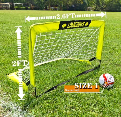 Portable Soccer Goal for Kids - 36"x24" with Ball & Pump