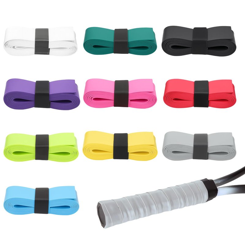 Creztail Tennis Racket Grip Tape, 10 Pieces Precut Sweat-Absorbing Tennis Overgrip Tape, Anti-Slip and Dry Feel Tennis Tape for Pickleball, Badminton & Tennis (10 Colors)