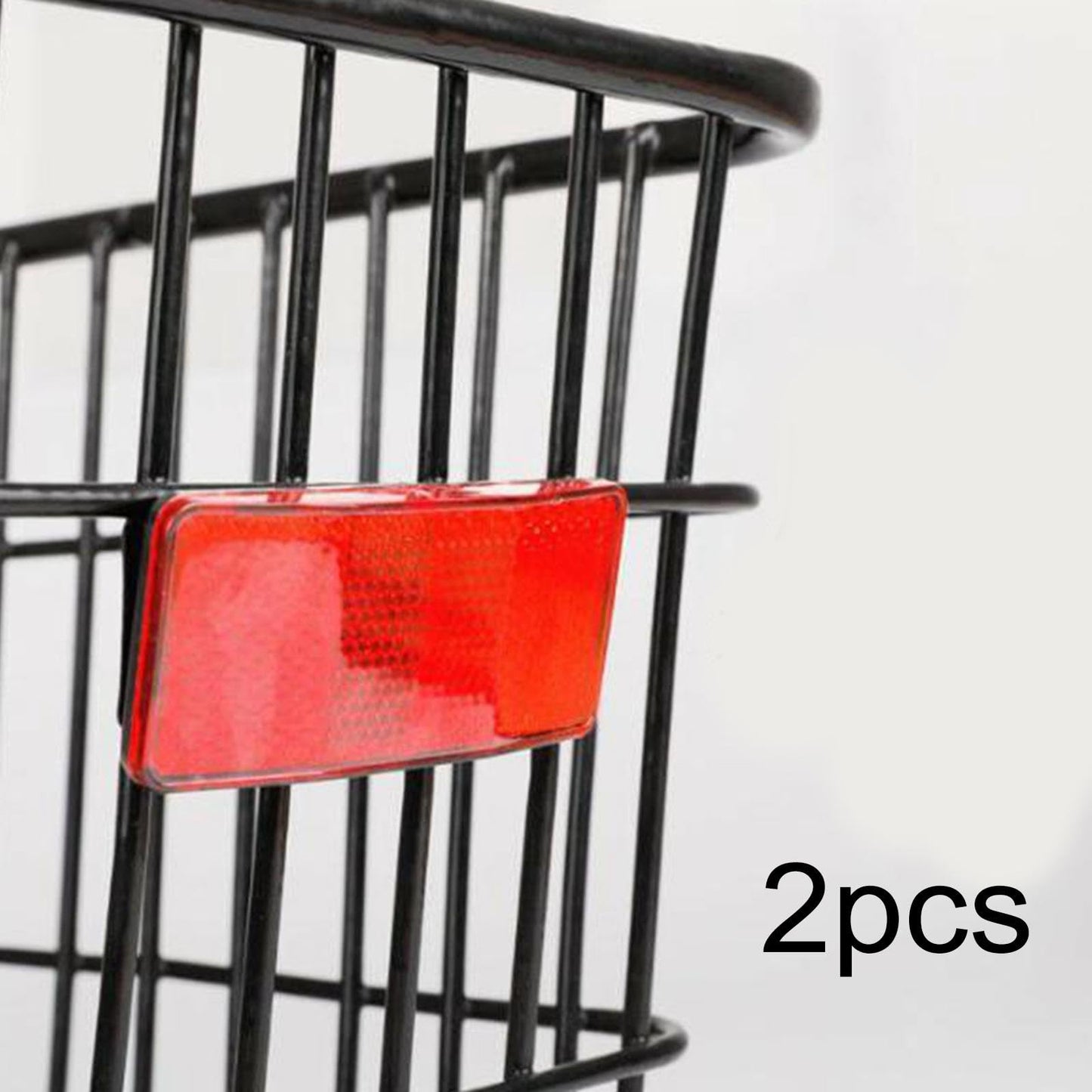 2PCS Bike Reflectors for Night Riding, Front and Rear Bicycle Reflectors with Mounting Bolts and Screws, Bike Safety Reflector for Rear Rack, Basket, Mountain Bike, Road Bike and Commuter Bicycle