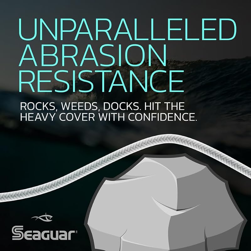 Seaguar IceX 2 lb Fluorocarbon Fishing Line, 50 yds, Clear – 100% Fluorocarbon Abrasion-Resistant