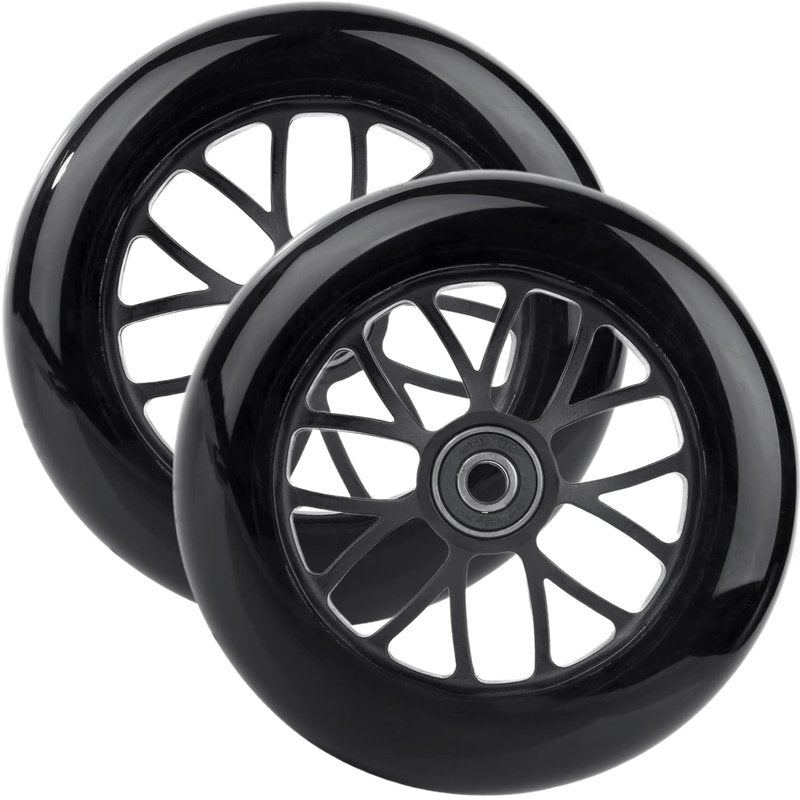 AOWESM 125mm 85a Scooter Wheels with ABEC-9 Bearings for Razor A3 Kick Scooters - Precision Fit, Durable & Smooth Ride (2-Pack, Black)