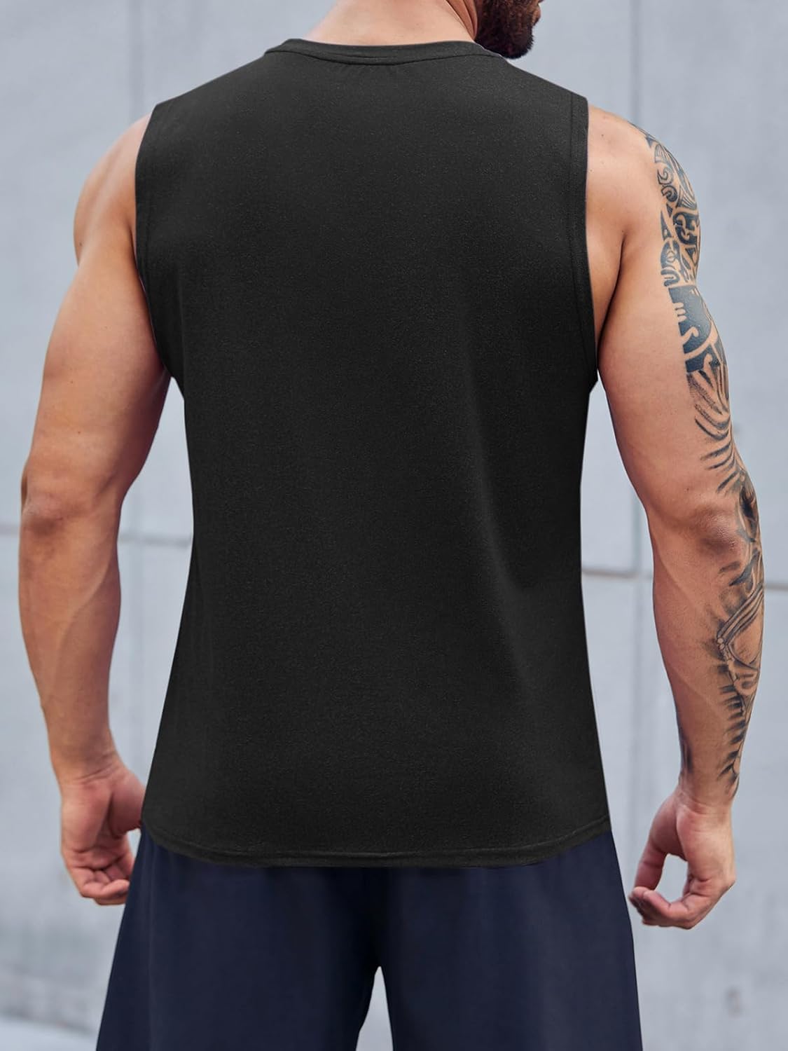 ZIWOCH Men's Sleeveless Tank Top - Comfortable Crewneck Design | Solid Color, Loose Fit