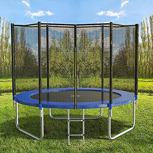 8FT Trampoline with Safety Net for Kids - Blue | 400LBS Capacity