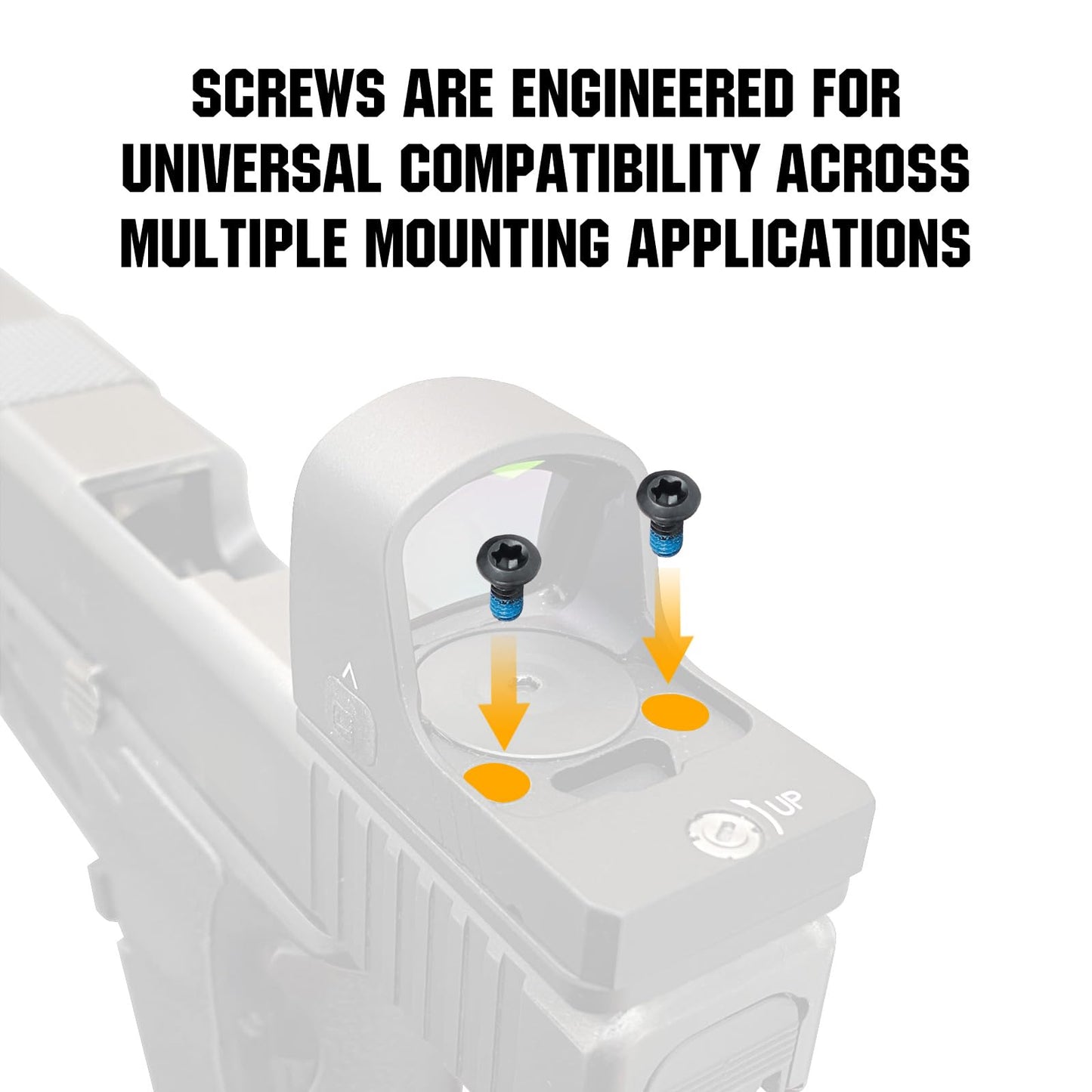 ohhunt Screw Set 68 Pcs for Red Dot Sight Optics and Mount Includes #6-48#4-40#6-32#6-40 M3 M3.5 and M4 Screw Types 7 Sets of Screws 4 in Each Set