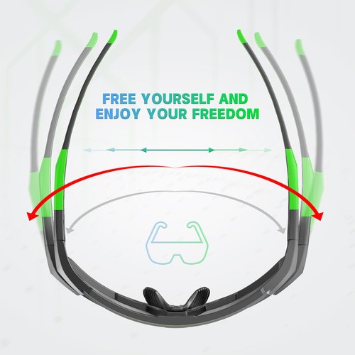 X-TIGER Polarized Sports Sunglasses for Men Women Baseball Fishing Cycling Running Glasses UV400