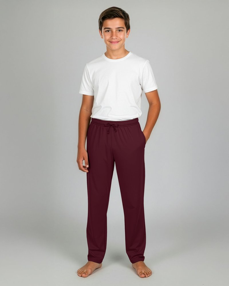 Real Essentials 3 Pack: Boys Cotton Soft Pajama Pants Kids Bottoms Pjs Youth Teen Pijamas Sleep Pyjamas Lounge para Niños- Set 4, L, 12-14