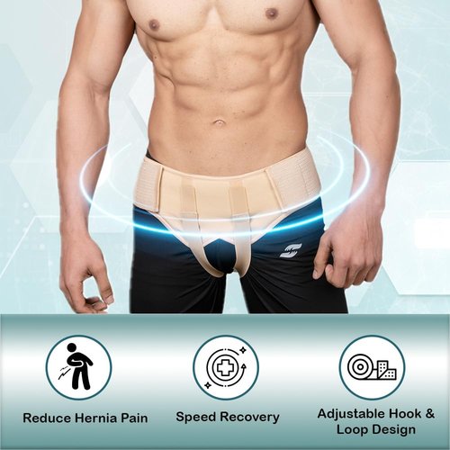 Wonder Care® Hernia Belt for Men - Groin Hernia Support for Men, 2 Removable Compression Pads & Adjustable Groin Straps, Double inguinal Hernia Support for Men -Medium